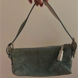 Coach Suede Blue Purse